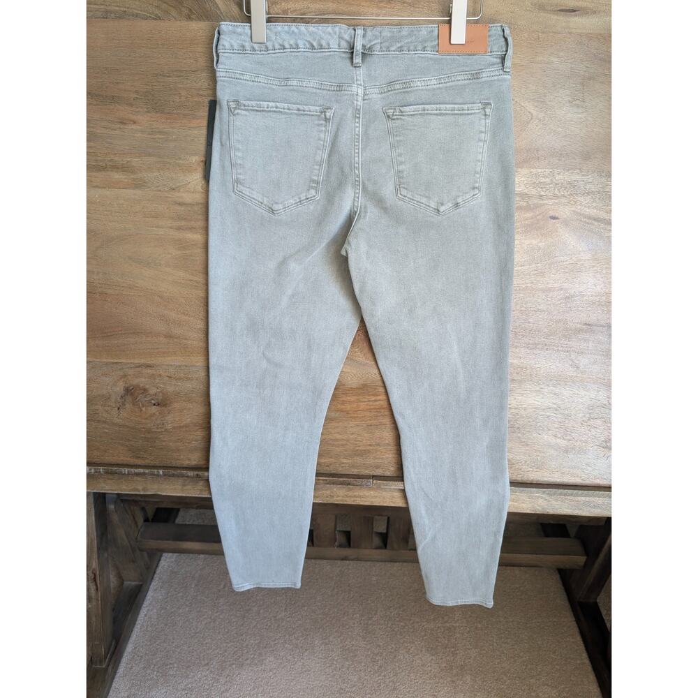 NWT Dear John Gisele Skinny Jeans Womens 29 Light Gray Denim Mid Rise Stretch - Picture 2 of 6